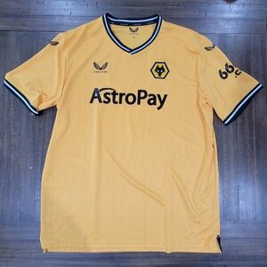 WOLVERHAMPTON 2023 2024 HOME FOOTBALL SHIRT SOCCER JERSEY CASTORE Mens XXL